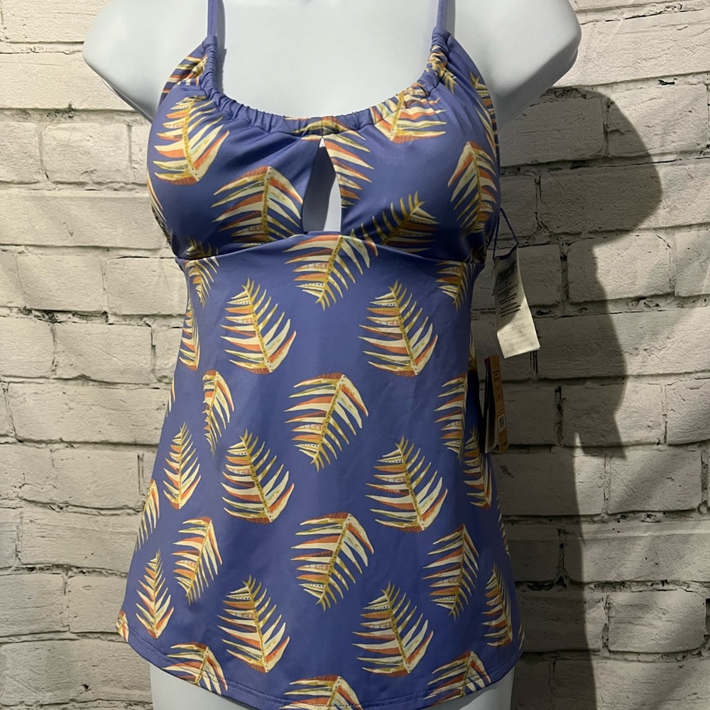 Patagonia Women's Glassy Dawn Tankini Top Palms of My Heart Size Small